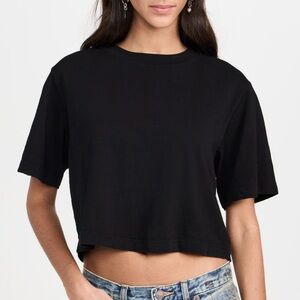 Cotton Citizen Tokyo Black Crop Tee